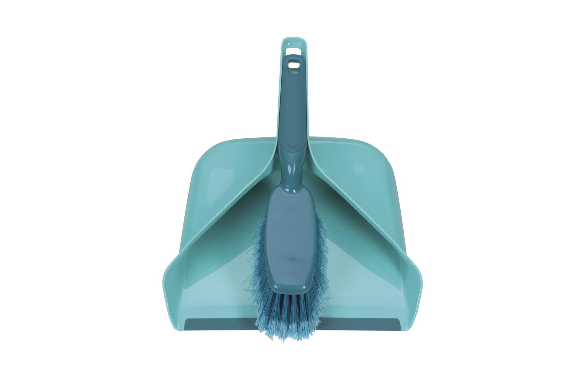 Leifheit Kehrgarnitur – 27 cm, Kunststoff, Grün, Schaufel mit Schmutzkammer, arretierbar