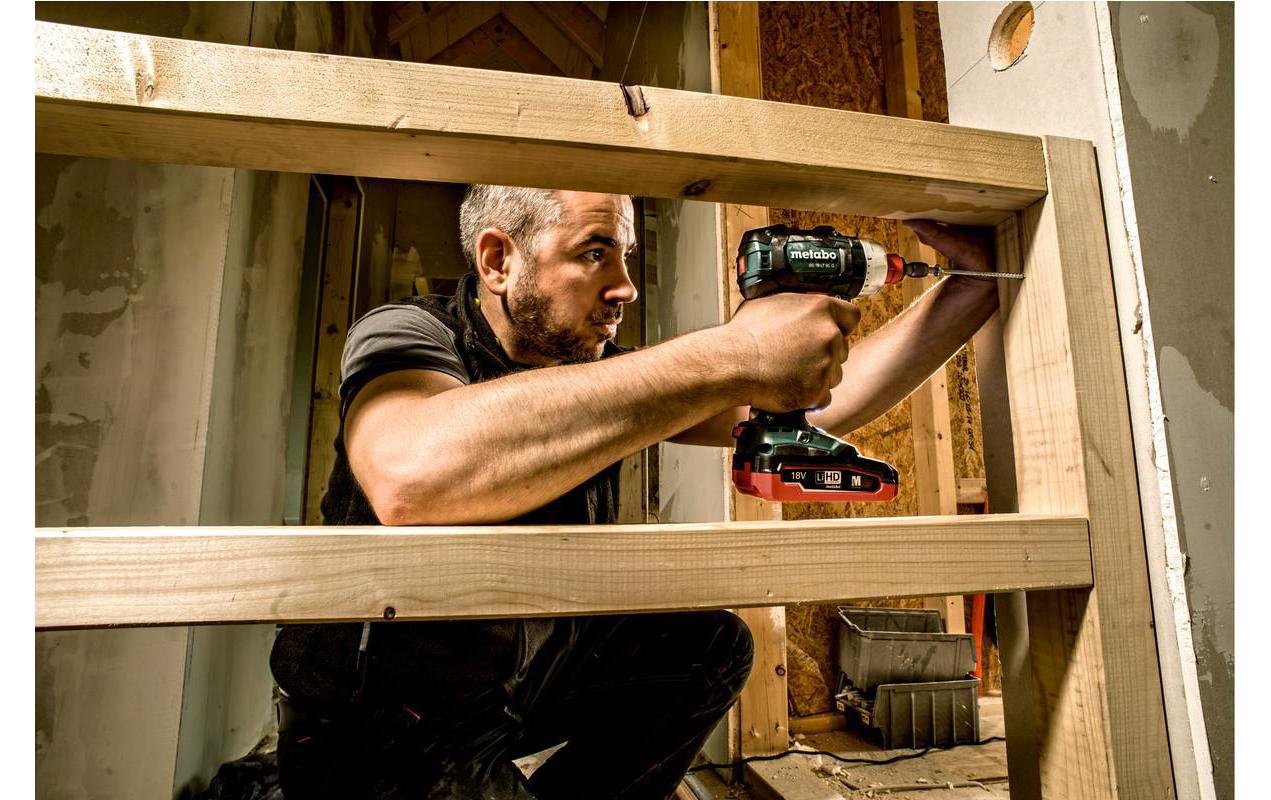 Metabo Akku-Bohrschrauber BS 18 LT BL Q – 18 V (CAS) – Schnellspannbohrfutter (Ø 13 mm) – 60 Nm – Solo