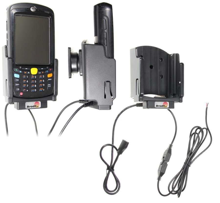 Brodit 5-532180 Kfz-Ladehalterung – USB – für Motorola MC55/MC65/MC67 – Schwarz