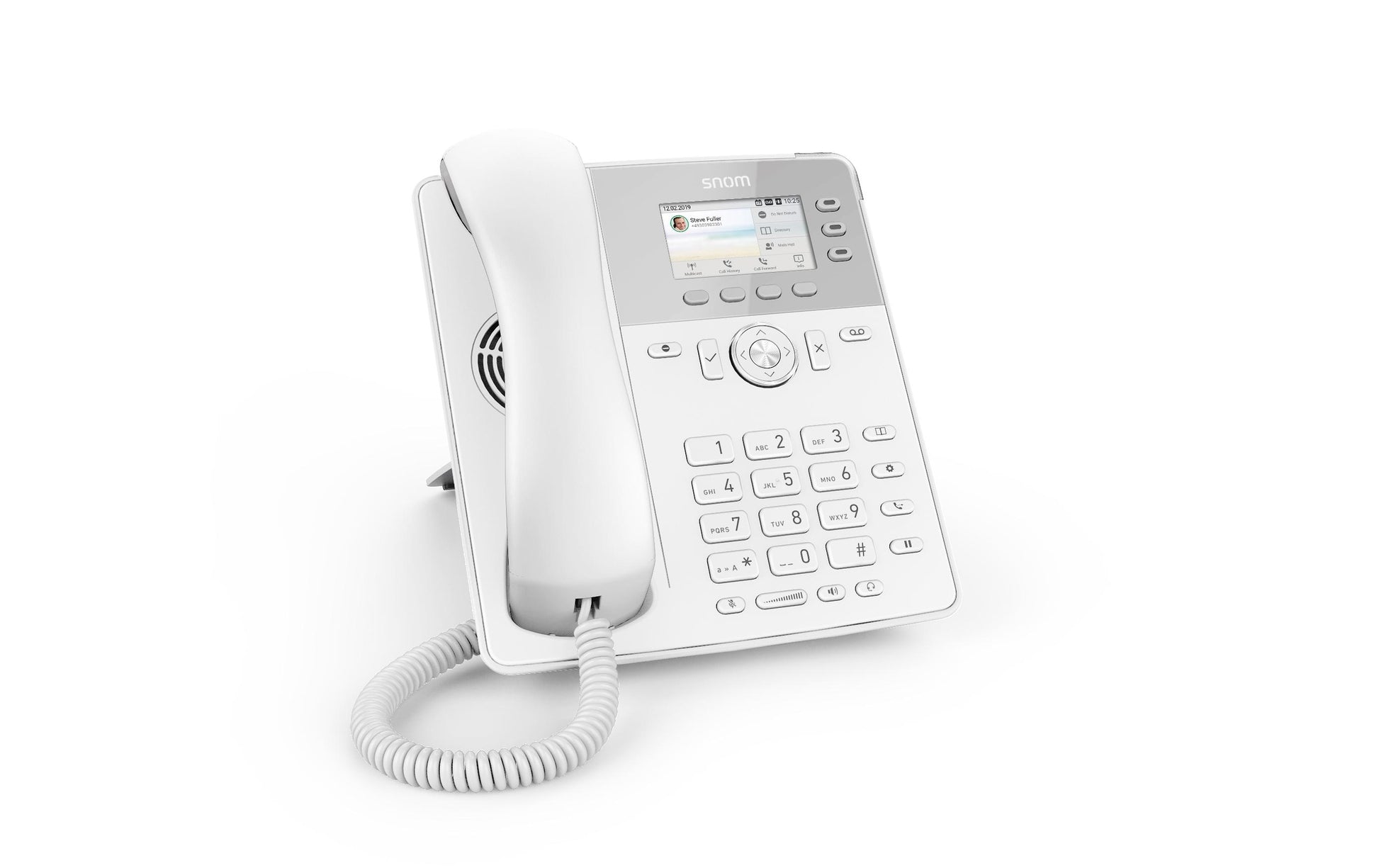 Snom D717 – IP-Telefon, 6 SIP-Konten, PoE, Weiss