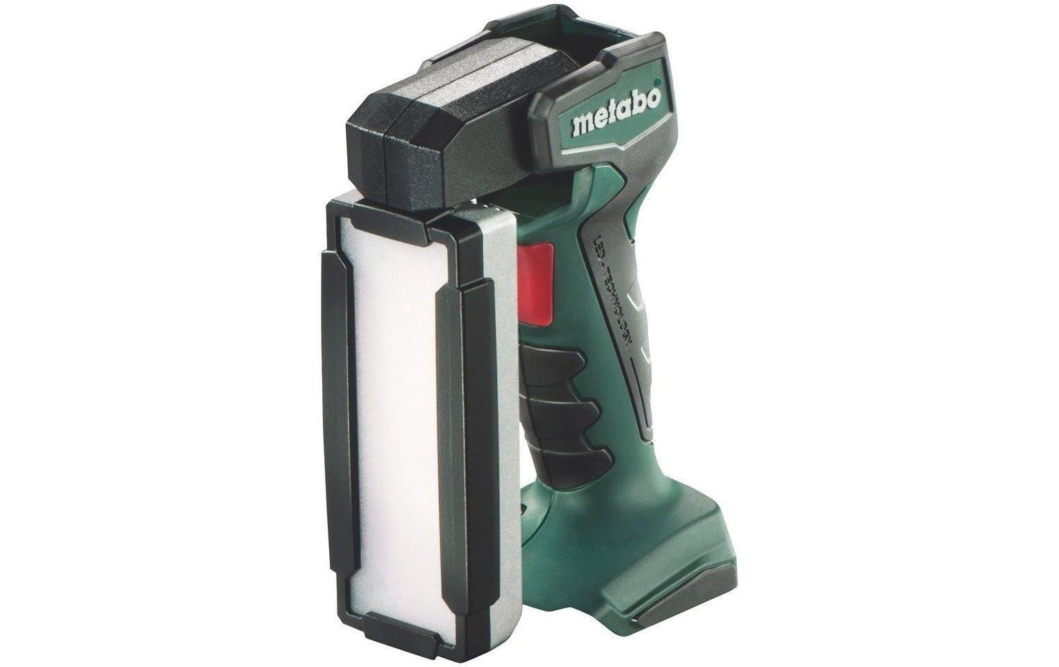 Metabo Taschenlampe SLA 14.4-18 – 440 lm, Akku (CAS), Haken/Aufhänger – Grün