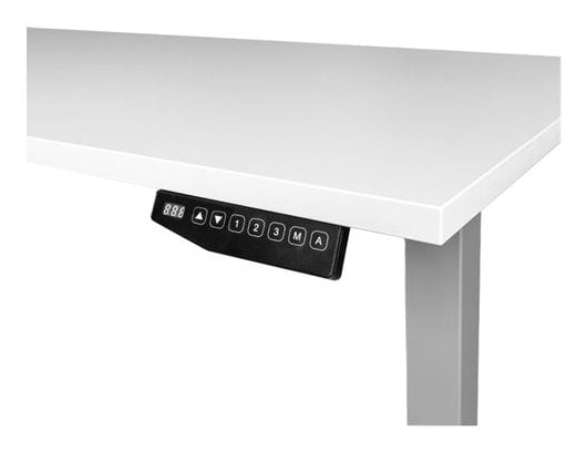 Contini ET225E – Elektrischer Sitz-/Steh-Tisch, 200 × 90 cm, Höhe 64,5–130 cm, 2 Motoren, 100 kg, Grau