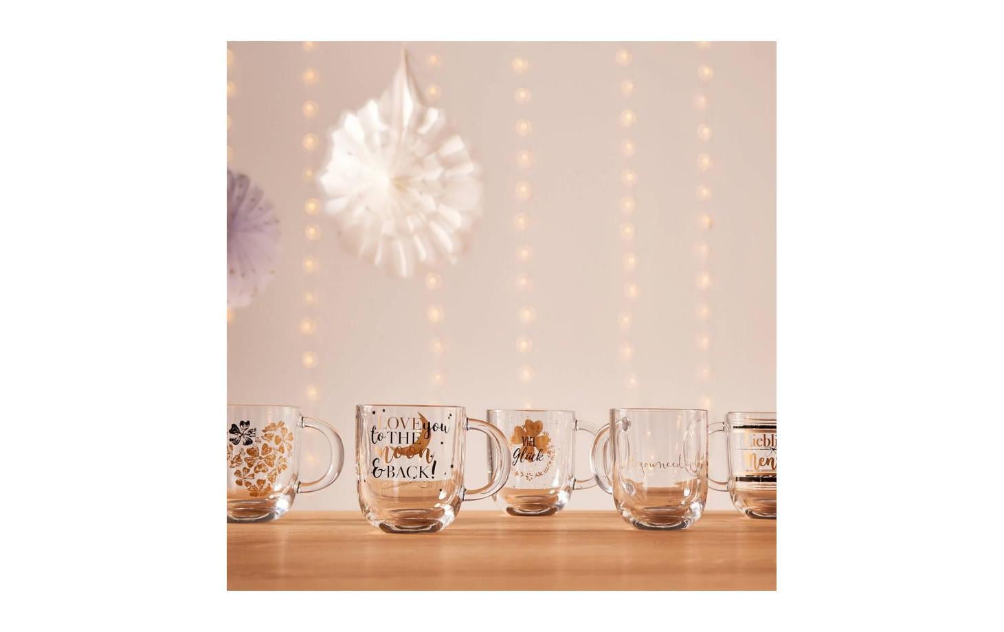 LEONARDO Kaffeetasse – 400 ml, Ø 8,7 cm, H 15,0 cm, Kalk-Natron-Glas, spülmaschinenfest, mikrowellengeeignet