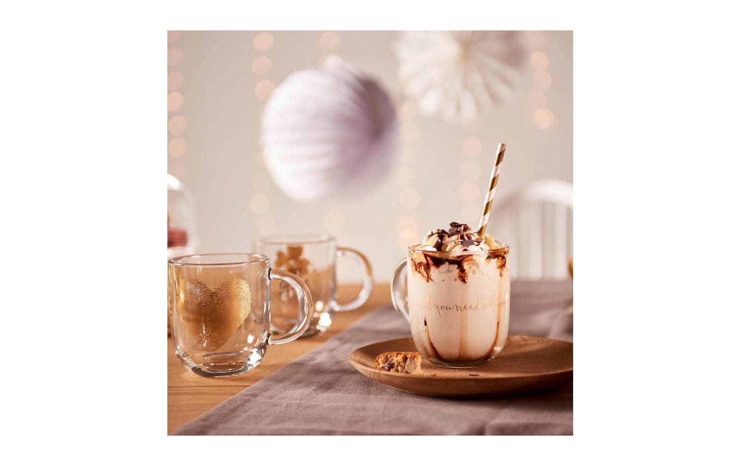LEONARDO Kaffeetasse Emozione – 400 ml, Ø 8,7 cm, Glas, Transparent, spülmaschinenfest, mikrowellengeeignet