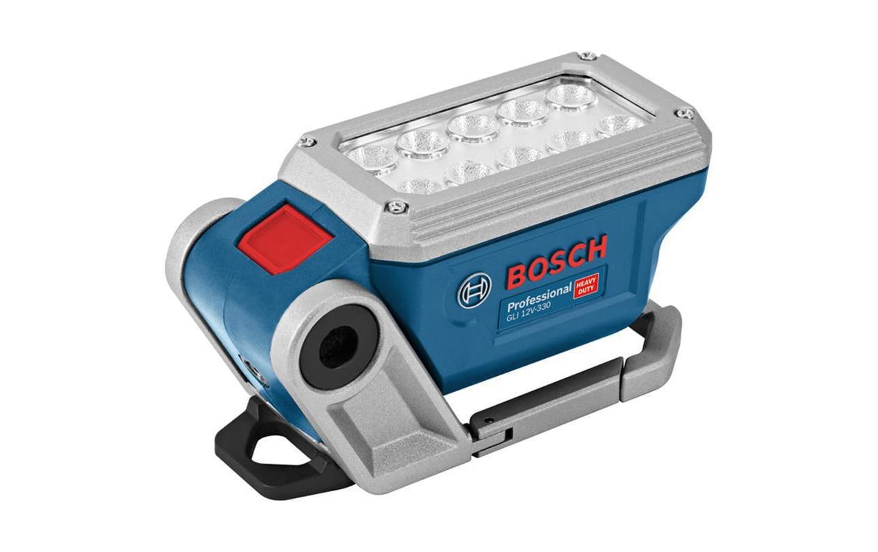 Bosch Professionelle Arbeitsleuchte GLI 10.8V – 330 lm, Akkubetrieb, Blau, Magnet, ohne Akku/Ladegerät