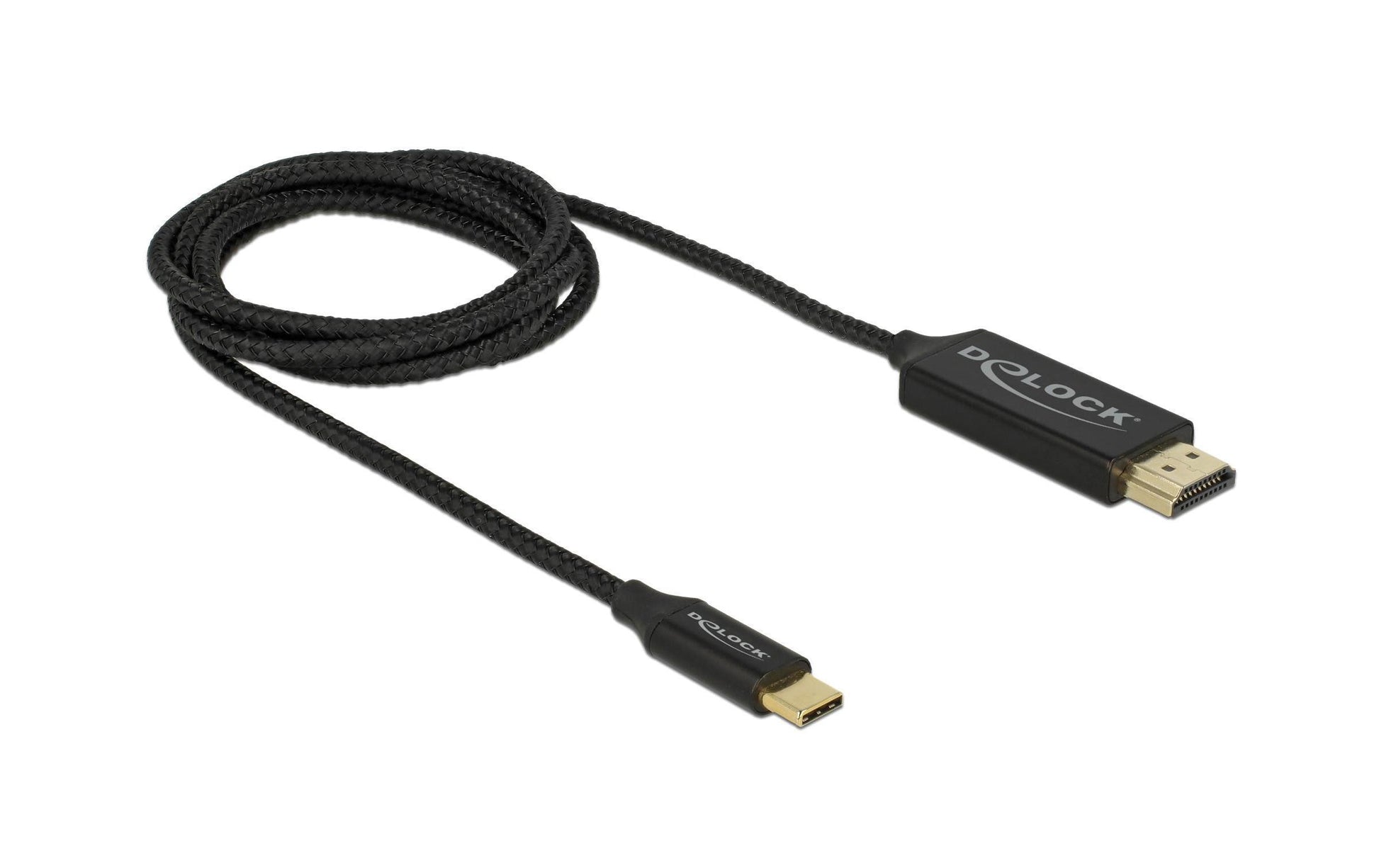 DeLOCK USB-C auf HDMI Kabel HDMI 1.3 4K – 1 m – für Geräte mit USB-C (DisplayPort Alt Mode)