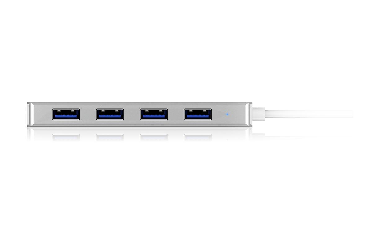 ICY BOX IB-HUB1425-C3 USB-Hub – USB-C, 4× USB-A, für Windows/Mac