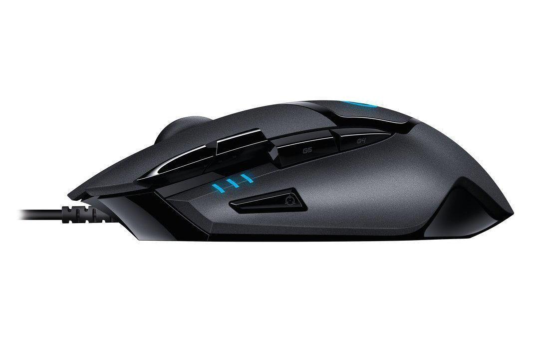 Logitech G G402 Hyperion Fury – Gaming-Maus – Kabelgebunden (USB‑A), 4000 DPI, Schwarz