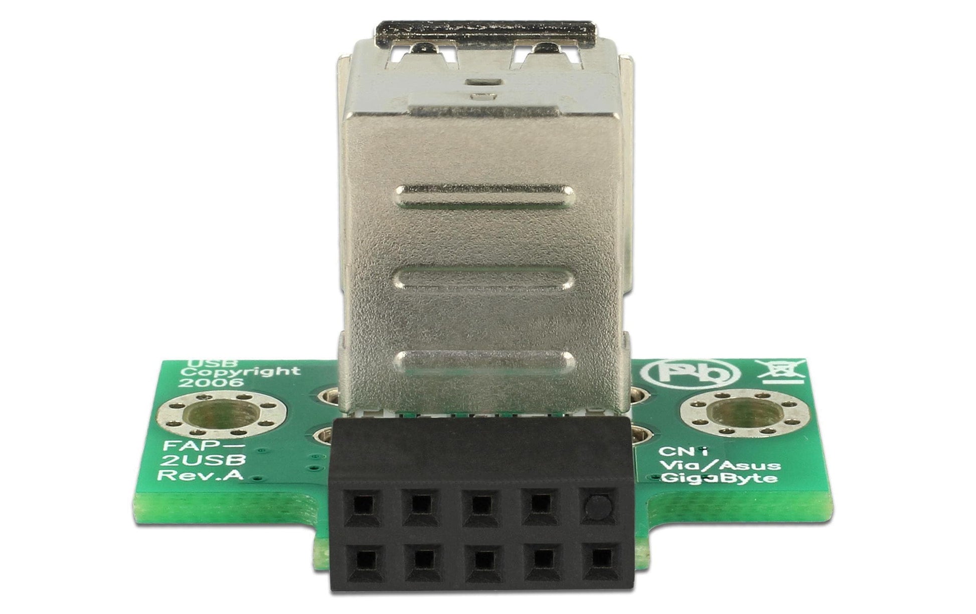 DeLOCK USB-Adapter USB-A auf 9-Pin-Pfostenbuchse – USB 2.0 (480 Mbit/s) – Grün