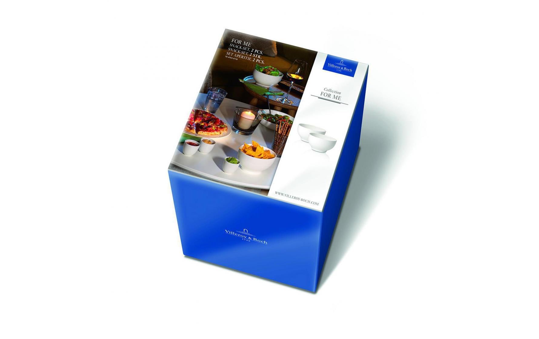 Villeroy & Boch Vorspeisenteller – 2er Set, Ø 12,7 cm, Porzellan, Weiss, spülmaschinenfest, mikrowellenfest