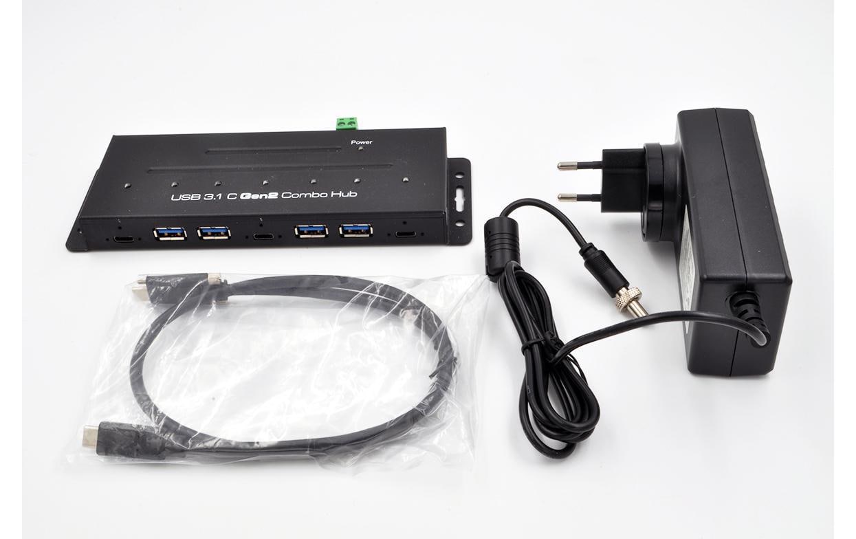 EXSYS EX-1247HMVS USB-Hub – USB-C, 4× USB-A, 3× USB-C, für Windows/Mac/Linux