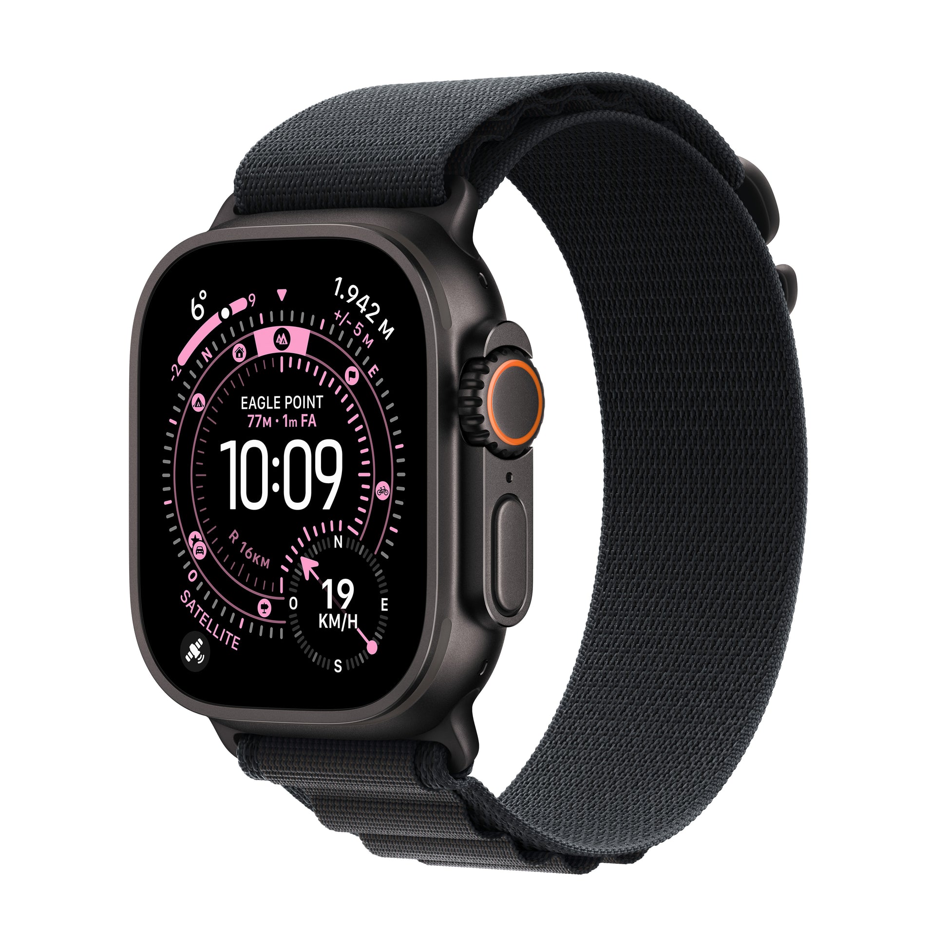 Apple Watch Ultra 3 (2025) – Smartwatch – 49 mm, GPS, Saphirglas, 100 m, Schwarz Titan, Alpine Loop (M)
