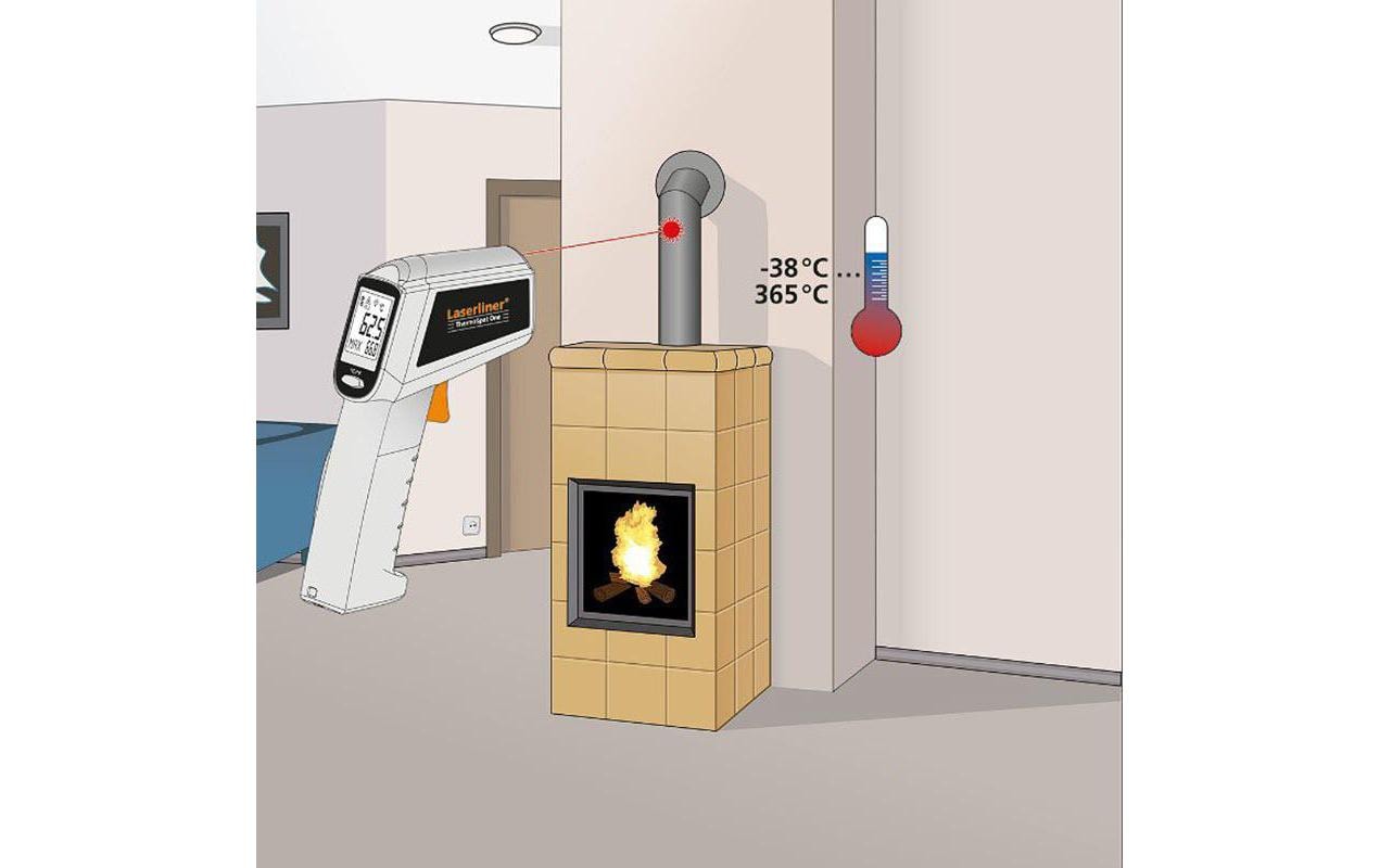 Laserliner ThermoSpot One Infrarot-Thermometer – -38 bis +365 °C, °C/°F