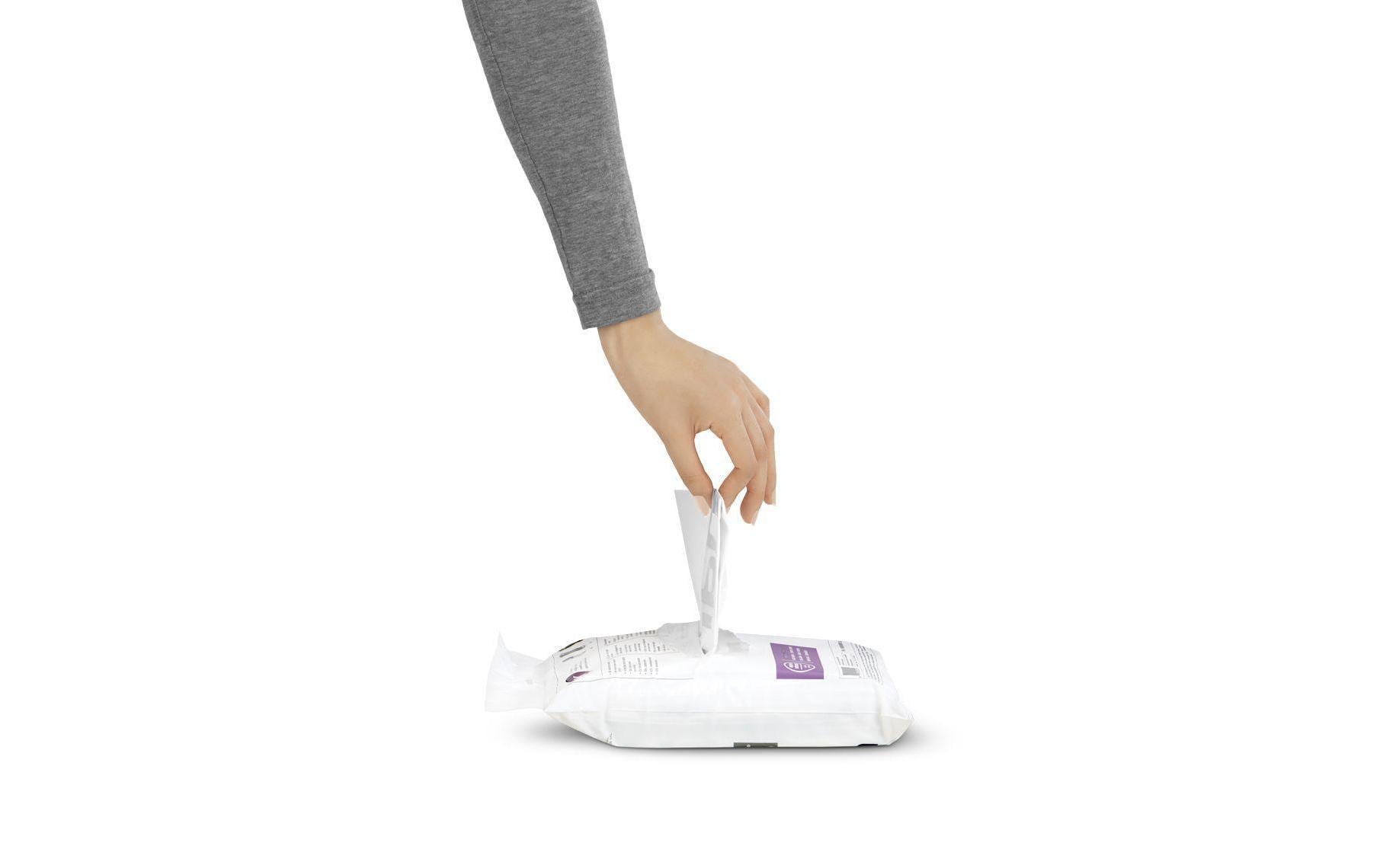 simplehuman Kehrichtsack CW0169 für Abfalleimer – 30 l, mit Zugband, PE, weiss, 20 Stk