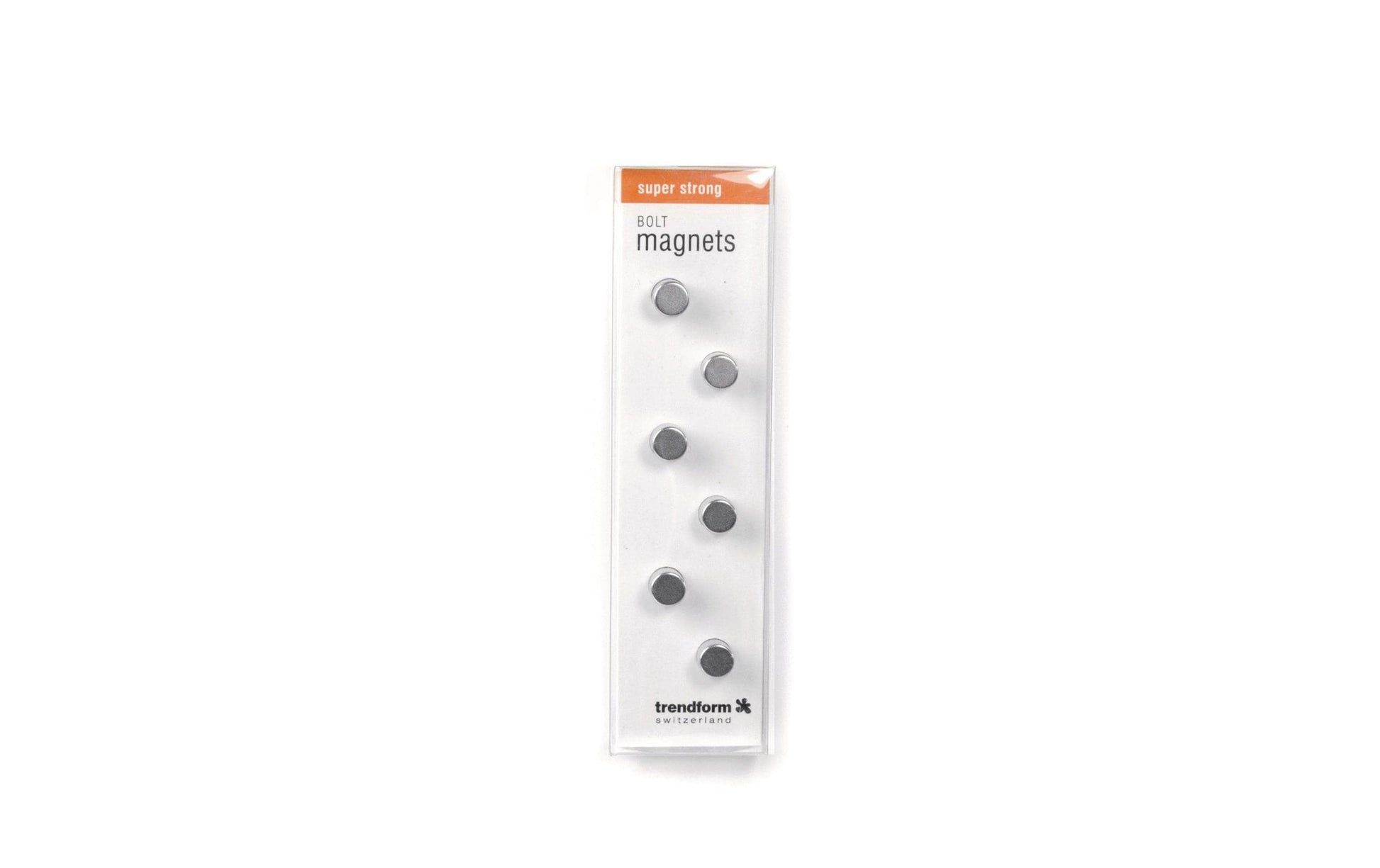 Trendform BOLT CA2008 Tafelmagnete – Ø 8 mm – 6 Stück, Silber