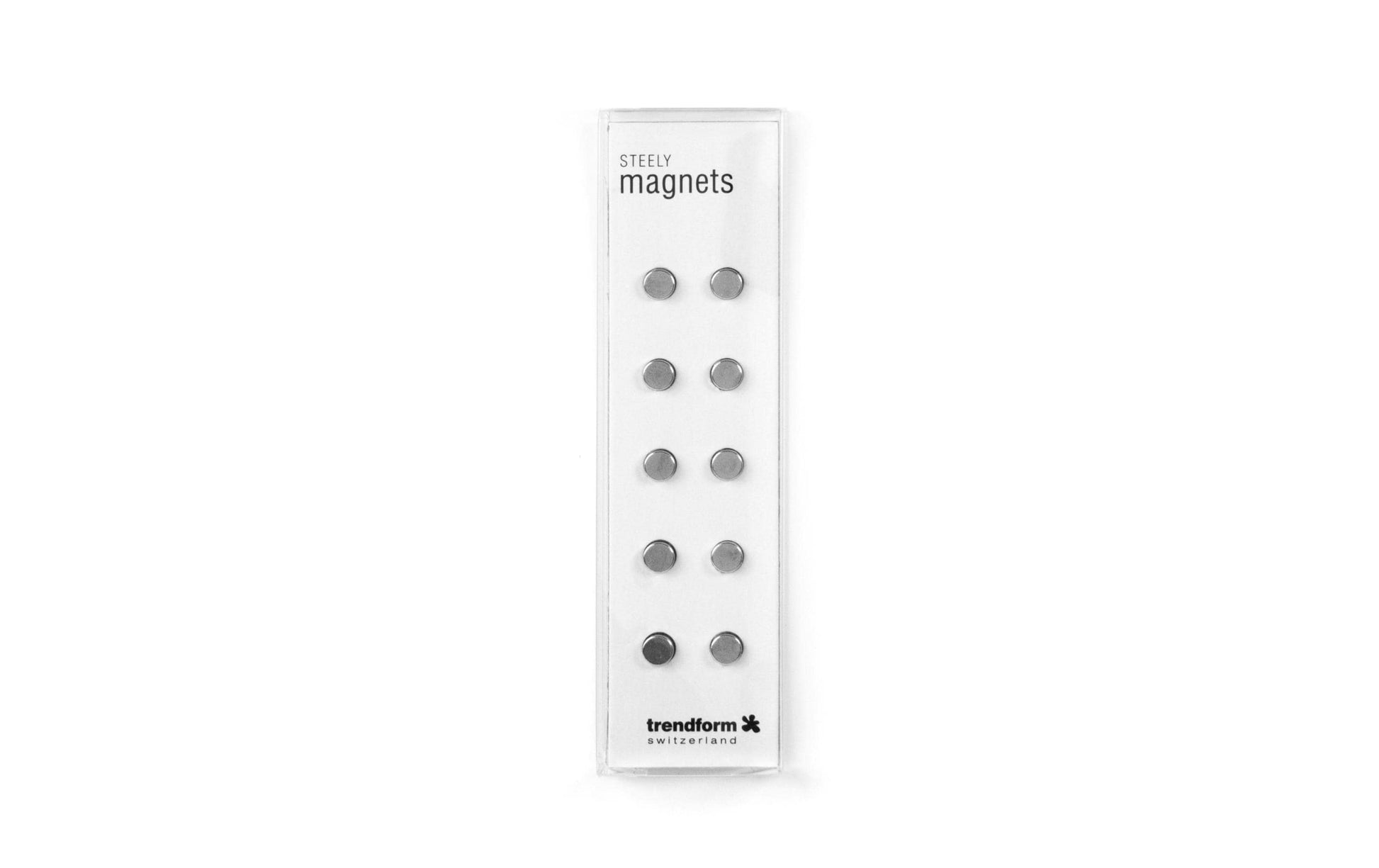 Trendform STEELY Magnete – Ø 6 mm – 10 Stück, silber
