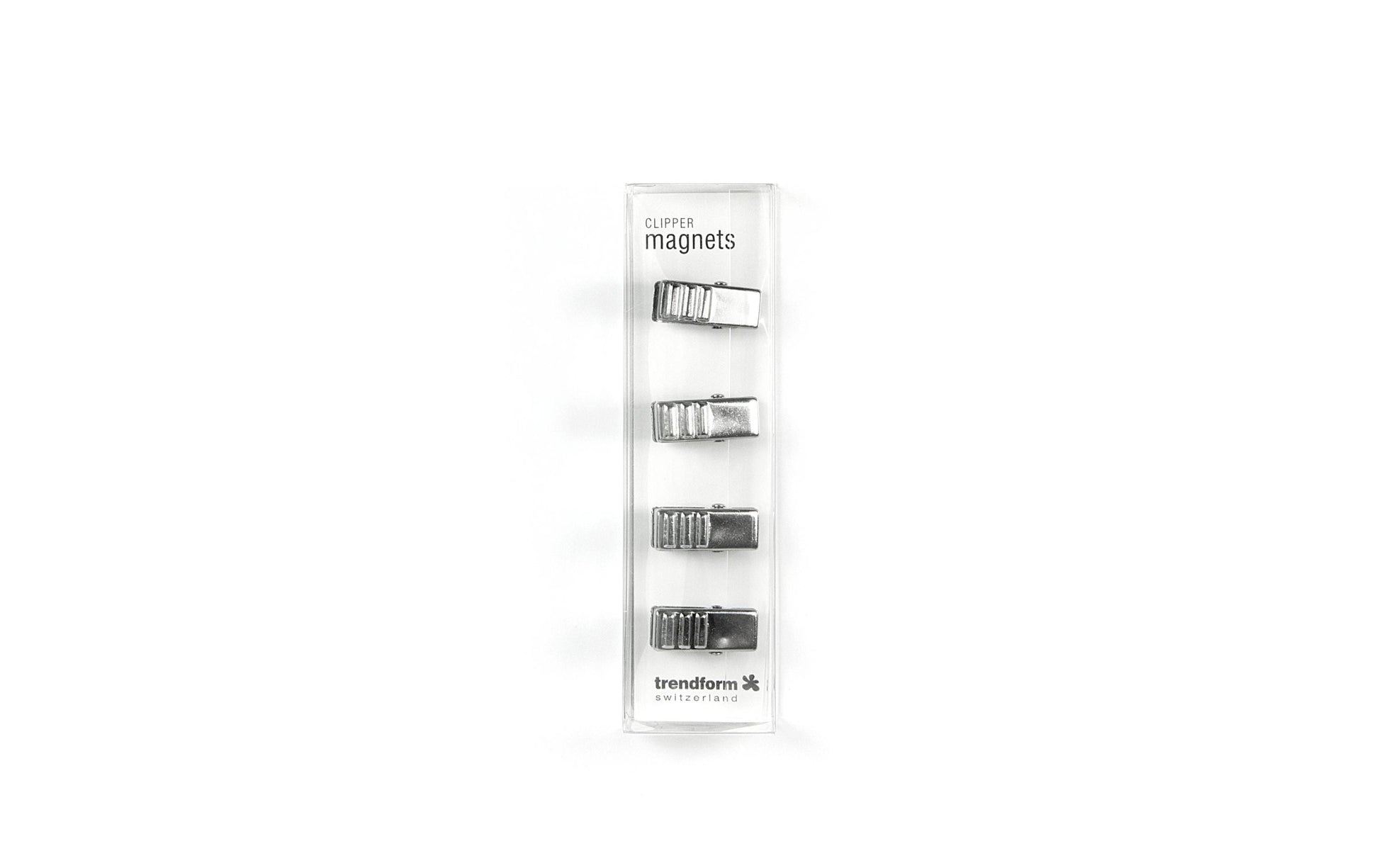 Trendform Tafelmagnete CLIPPER GK8017 – Ø 25 mm – 4 Stück, silber, glänzend