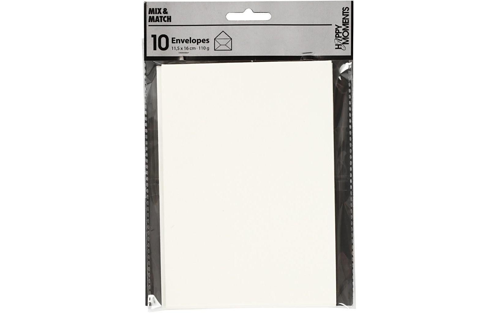 Creativ Company Couvert C6, Fenster rechts, creme, 110 g/m² – Creativ Company – 10 Stk.