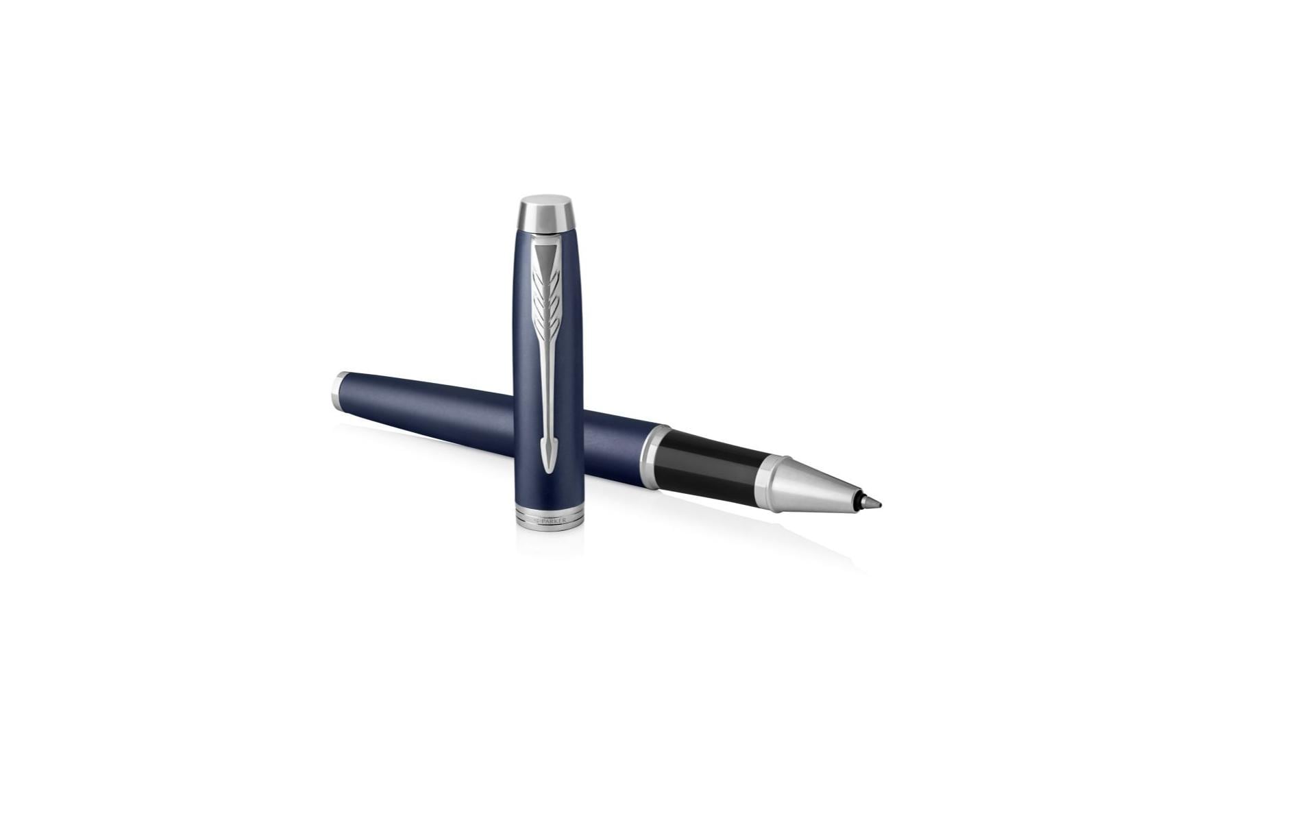 Parker IM Mattblau – Tintenroller, Schwarz, 1er Geschenkbox