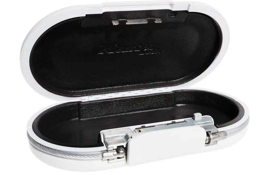 Master Lock Tresor – Elektronikschloss – 0,7 l – schlagfest – tragbar – Weiss
