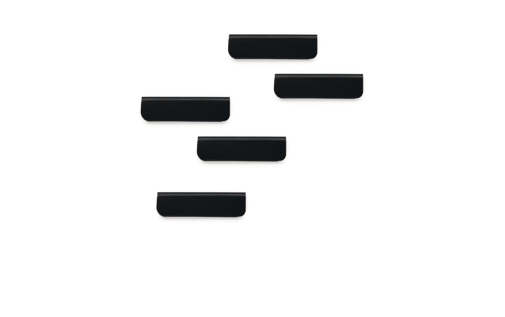 Durable Durafix Magnetclip – 60 × 17 mm, schwarz, selbstklebend, wiederablösbar, magnetisch, 5er-Pack