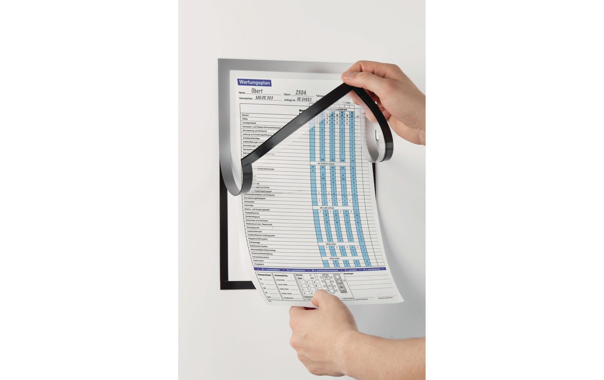 Durable DURAFRAME Magnetischer Notizrahmen – A4 – Schwarz