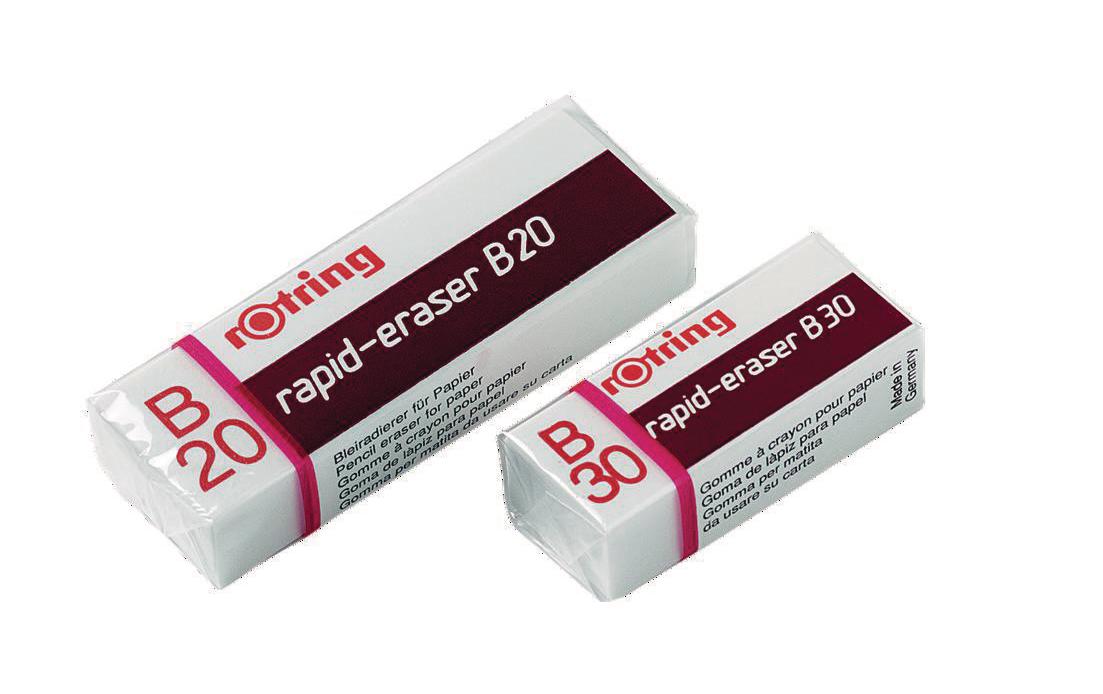 Rotring Radierer – für Bleistifte – 60 × 12 × 20 mm – Kunststoff – weiss
