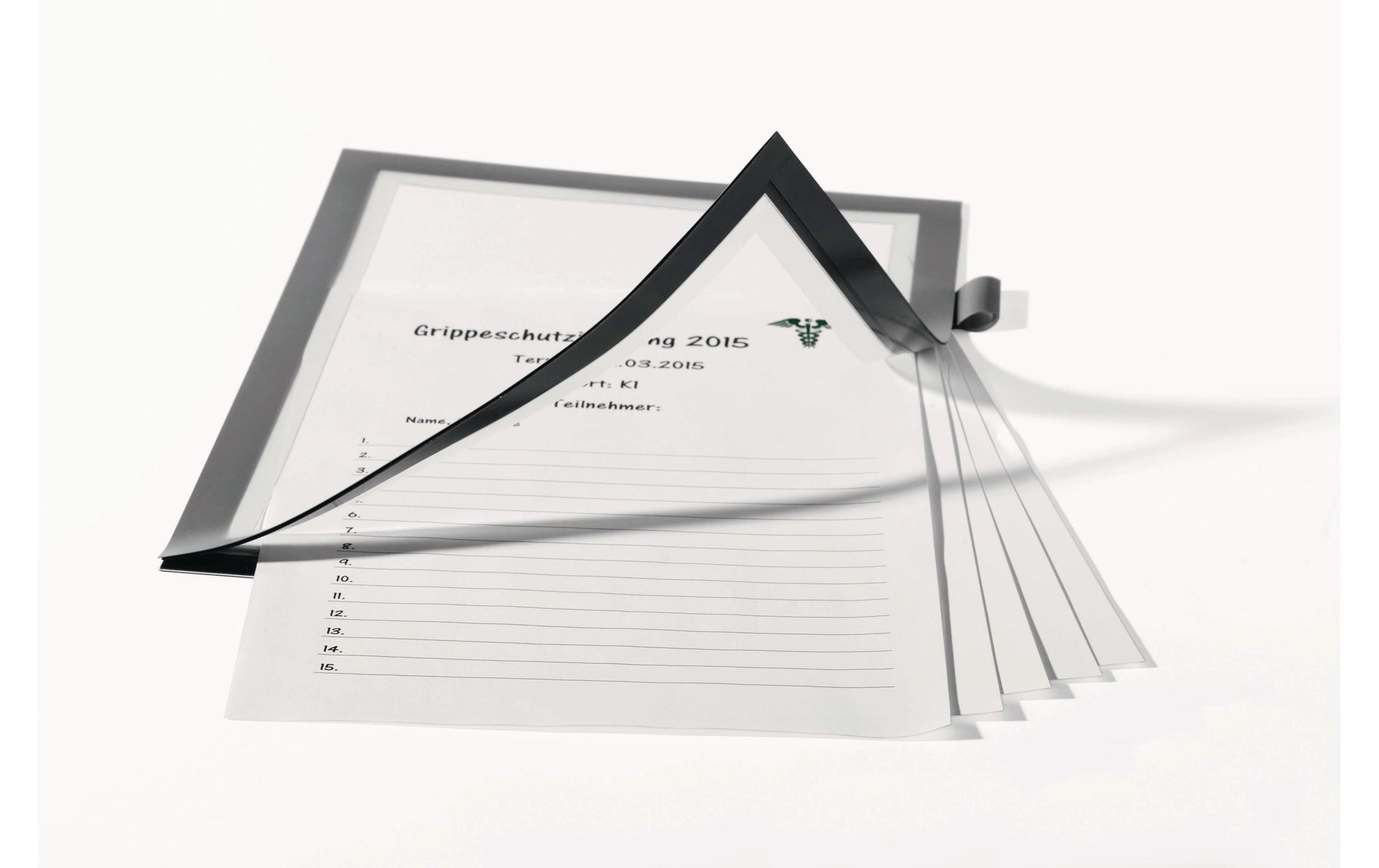 Durable DURAFRAME Note Magnetrahmen – A4 – silber metallic