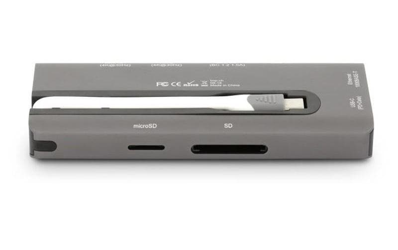 LMP 18641 Multiport-Adapter – USB-C, DP, HDMI, VGA, 2× USB-A, GbE, für MacBook/MacBook Pro/iPad Pro