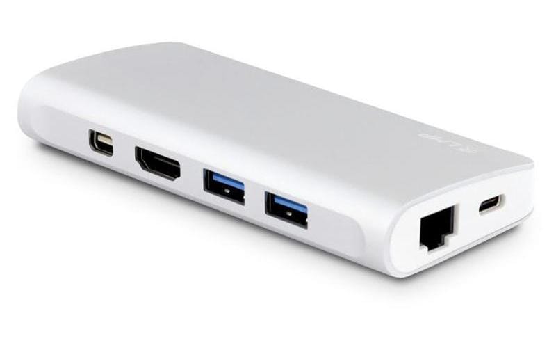 LMP 18645 Multiport-Adapter – USB-C, DP/HDMI/VGA, 2× USB-A, GbE, SD/microSD, für Mac, iPad