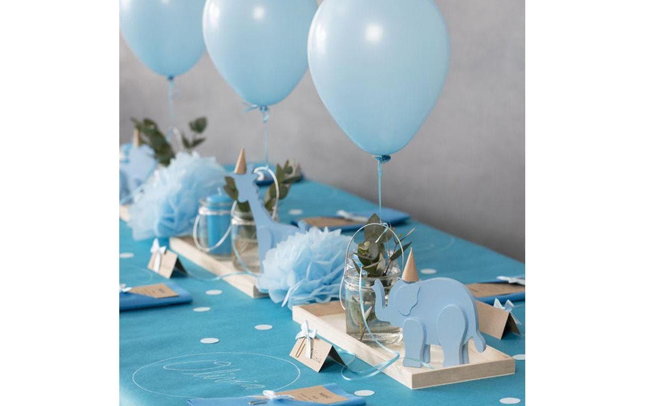 Creativ Company Tischläufer auf Rolle – 30 cm×10 m, Polyester, Blau