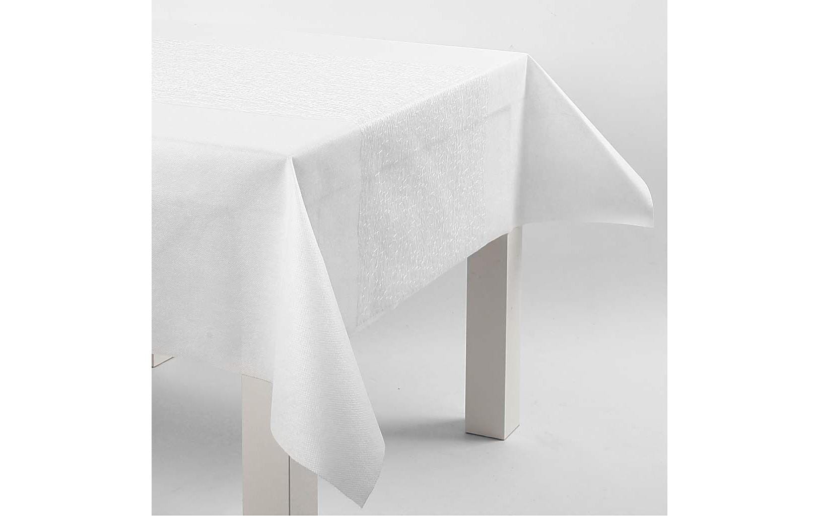 Creativ Company Tischläufer auf Rolle – 30 cm×10 m, Polypropylen (PP), Weiss