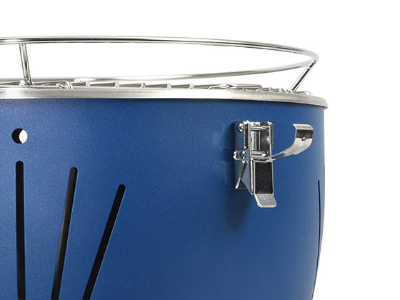 BBQ Dragon Grill Monterey Blue – Grillfläche 34 cm, Holzkohle, Tisch – blau