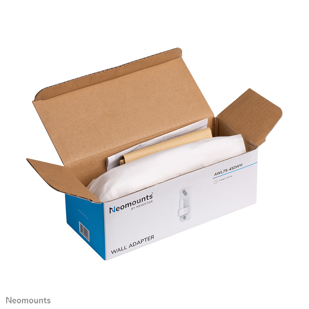 Neomounts AWL75-450WH – VESA-Adapterplatte – Wand – Aluminium – Weiss – für DS70-450BL1, DS75-450BL2