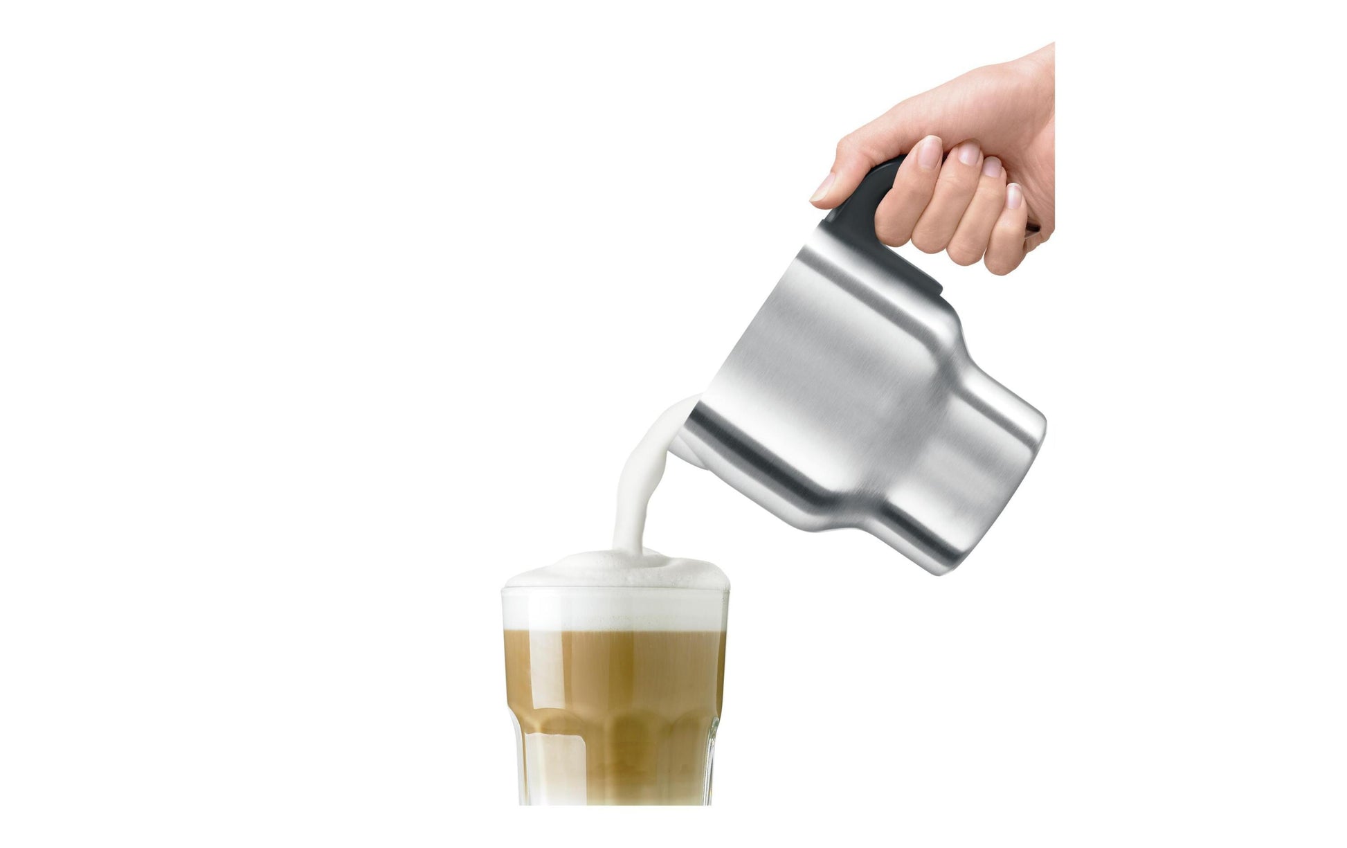 Sage Milchaufschäumer Milk Café – 800 ml, 500 W, Induktion – Silber/Edelstahl