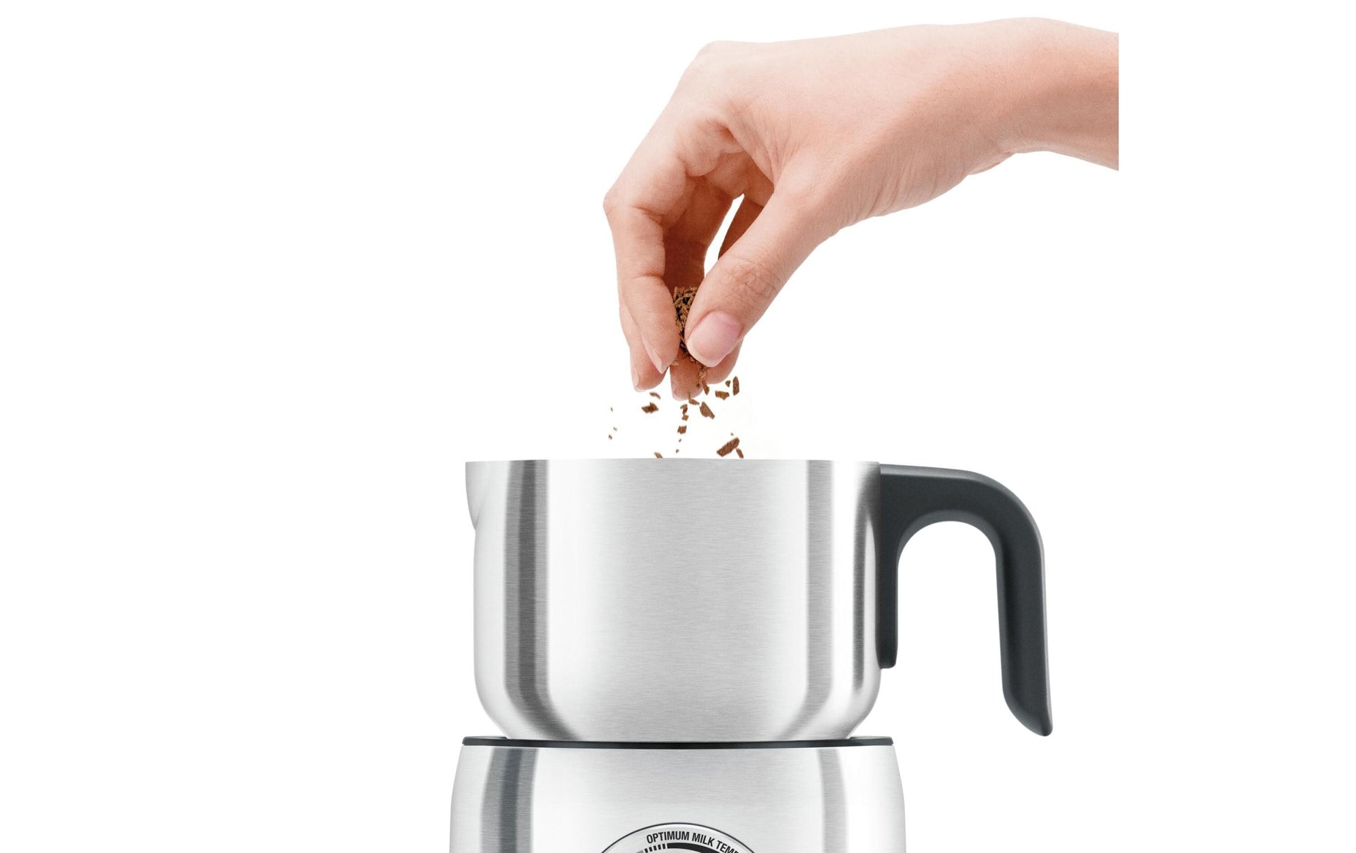 Sage Milchaufschäumer Milk Café – 800 ml, 500 W, Induktion – Silber/Edelstahl