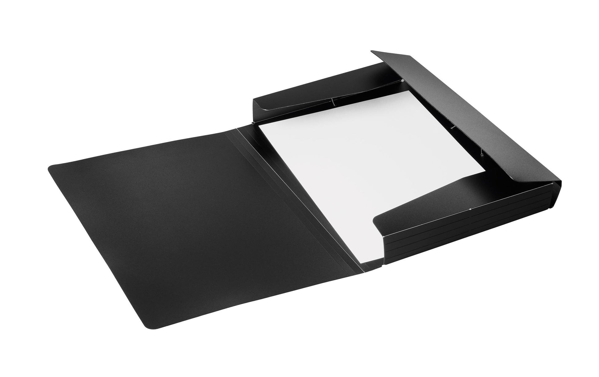 Pagna Gummibandmappe A4 – 1 Fach, Polypropylen (PP), Schwarz