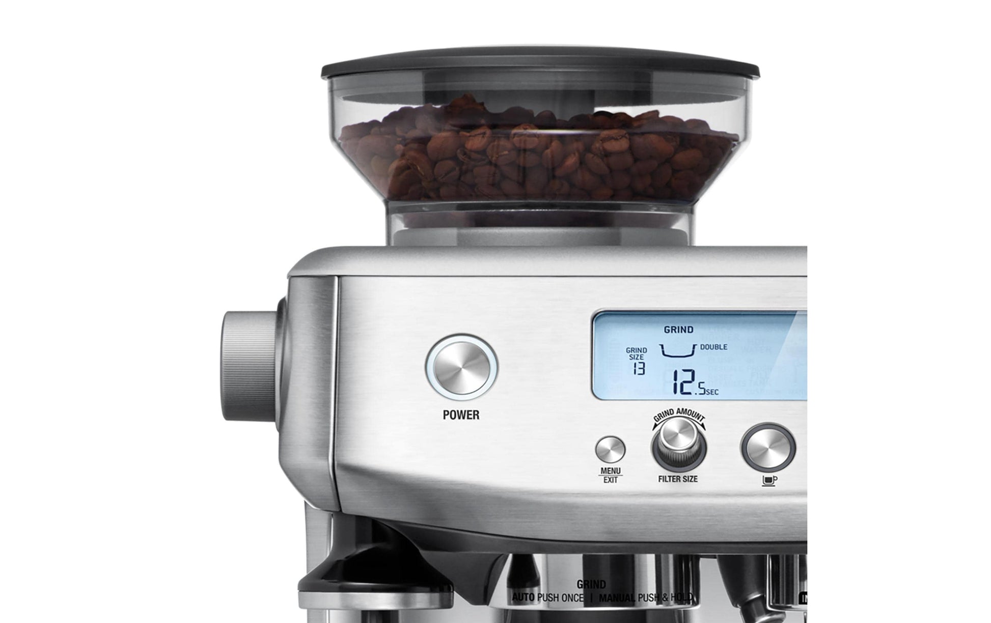 Sage Barista Pro Espressomaschine (Siebträger) – 9 bar, 2 l, Milchaufschäumer, Silber