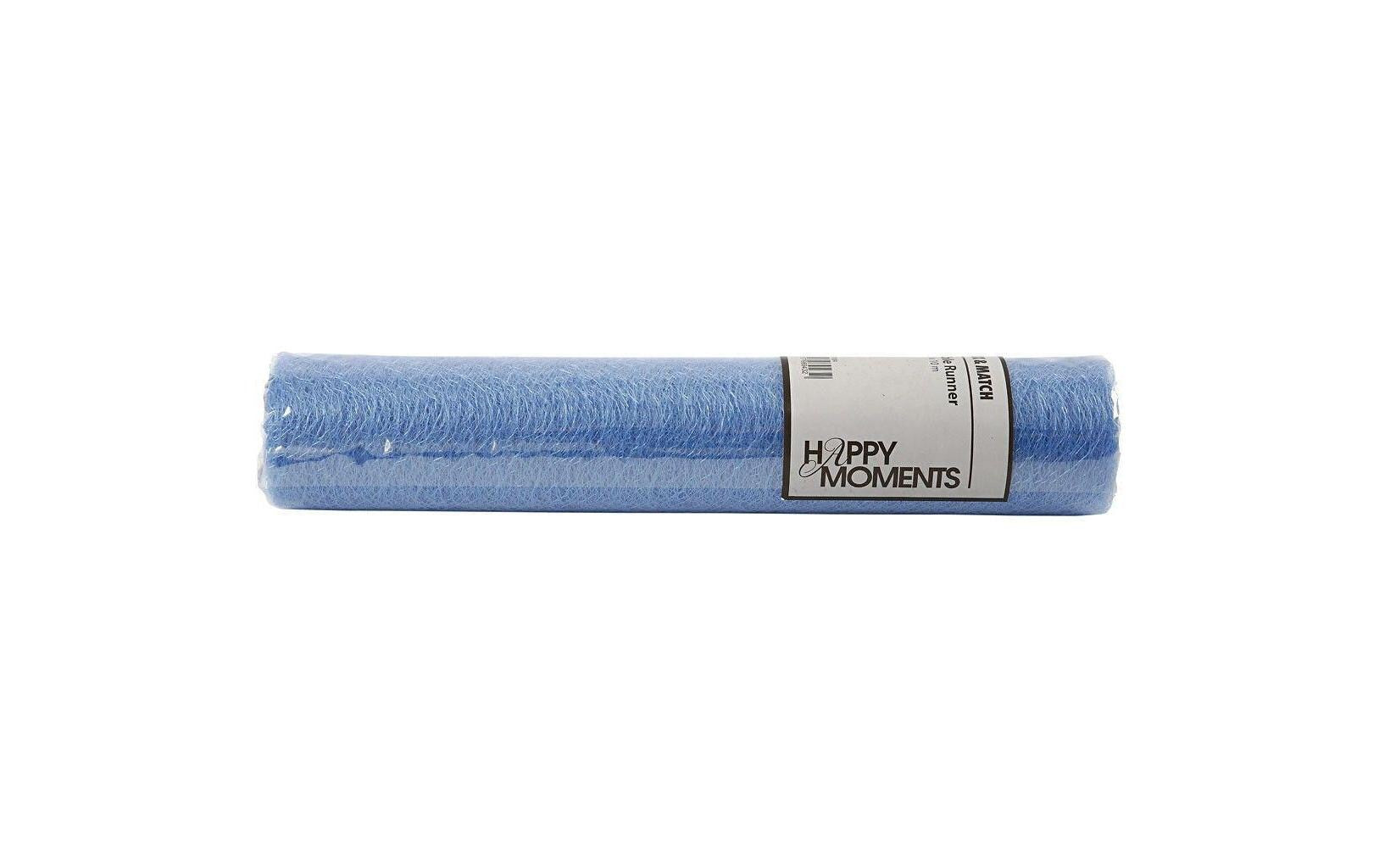 Creativ Company Tischläufer auf Rolle – 30 cm×10 m, Polyester, Blau