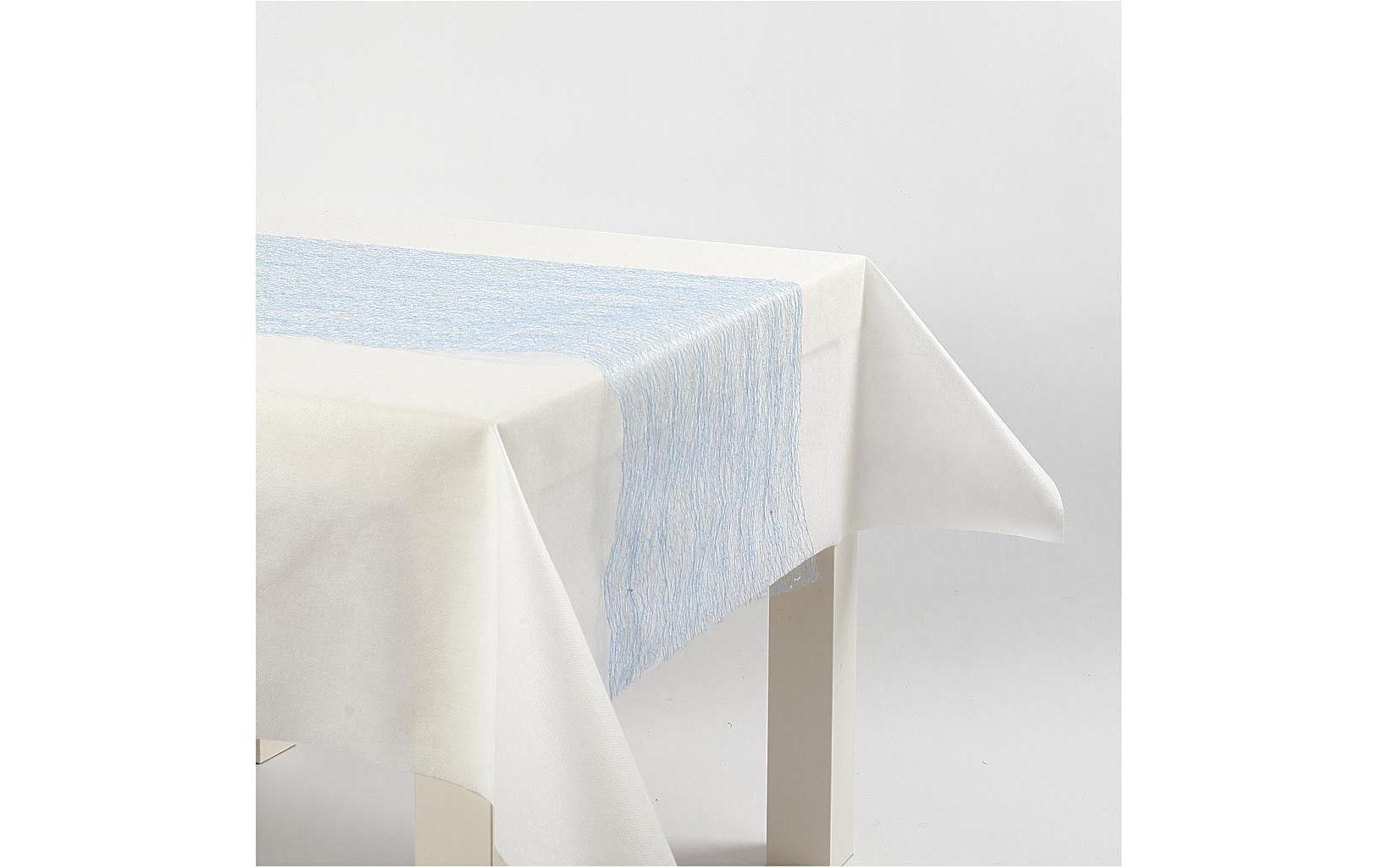 Creativ Company Tischläufer auf Rolle – 30 cm×10 m, Polyester, Blau