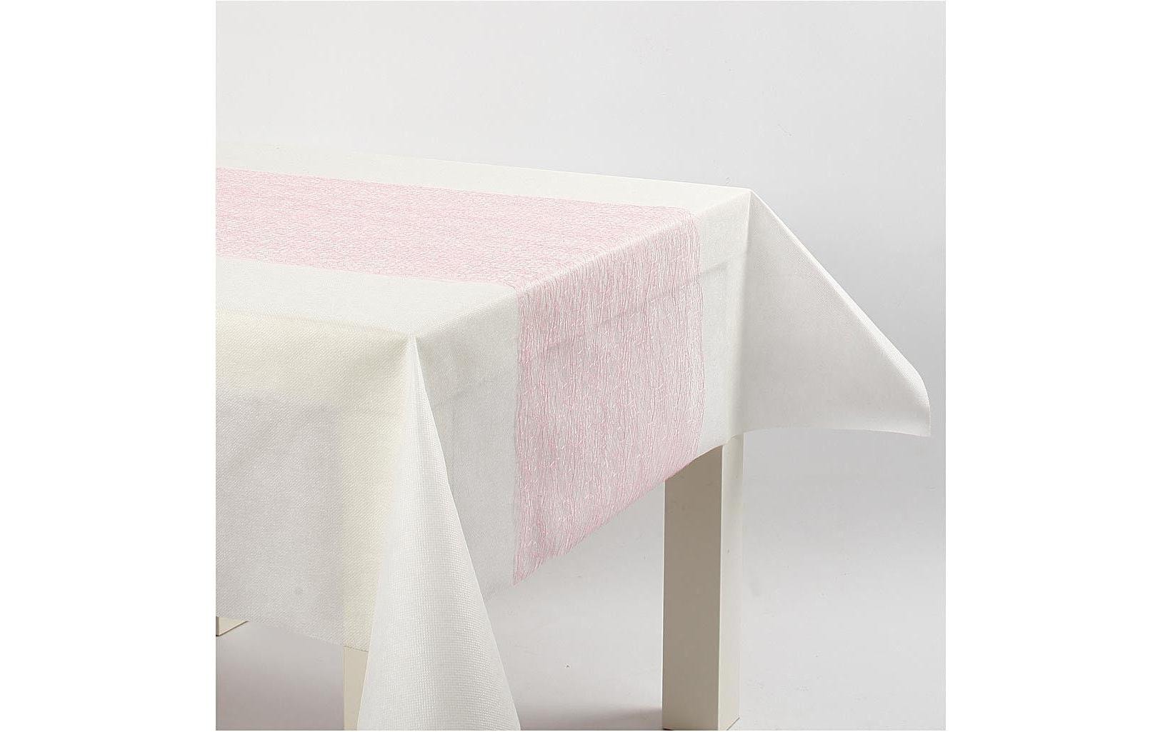 Creativ Company Tischläufer auf Rolle – 30 cm×10 m, Polyester, Rosa
