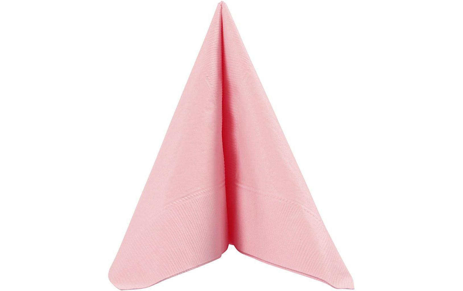 Creativ Company Servietten rosa – 33 × 33 cm, 3-lagig – 20 Stück