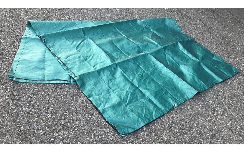 Zurrfix Abdeckblache – 2,5 m × 3,5 m, grün, eckig, reissfest, wasserdurchlässig