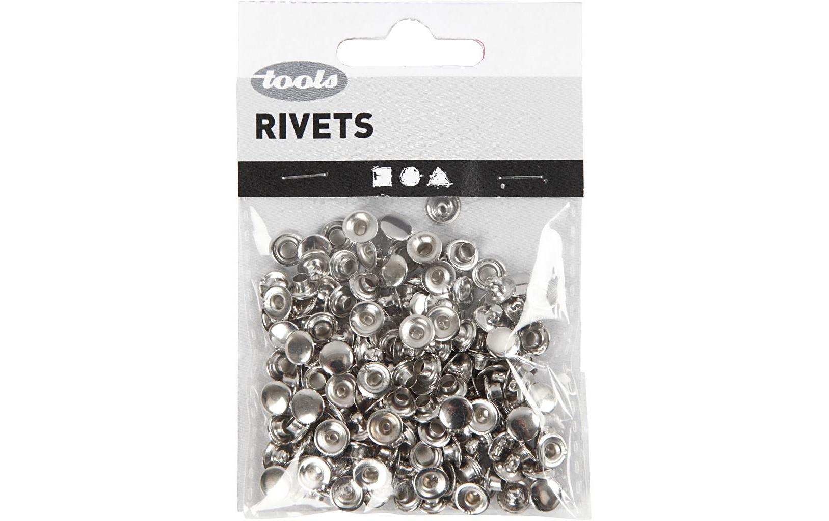 Creativ Company Ösen Ø 7 mm – Edelstahl, Silber, 50 Stück