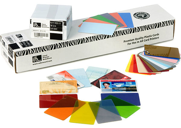 Zebra Karten, PVC – 500 Karten