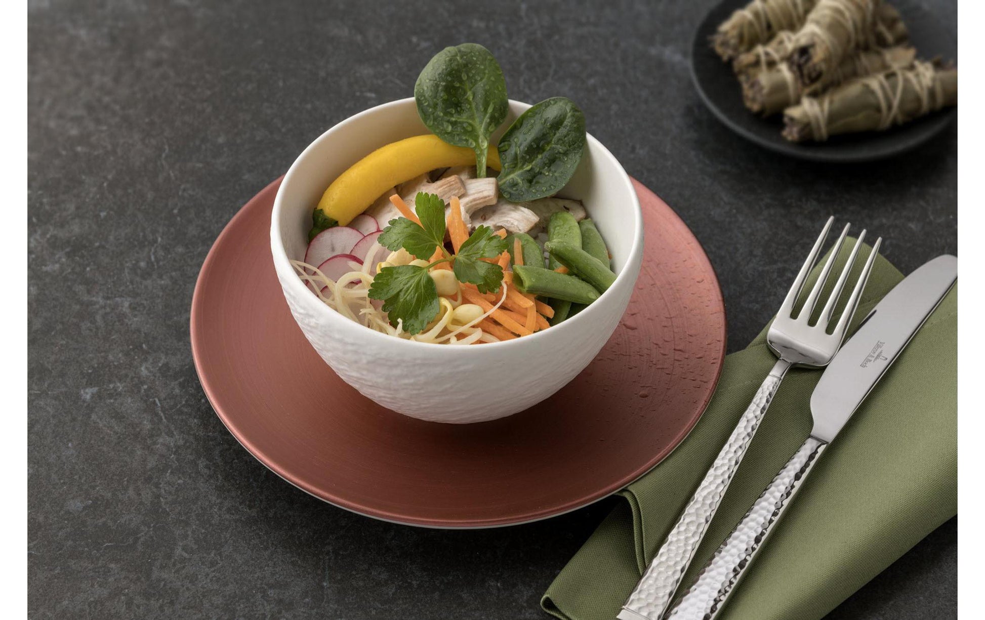 Villeroy & Boch Manufacture Rock Schüssel Suppenschüssel – 0,43 l, Porzellan, Weiss
