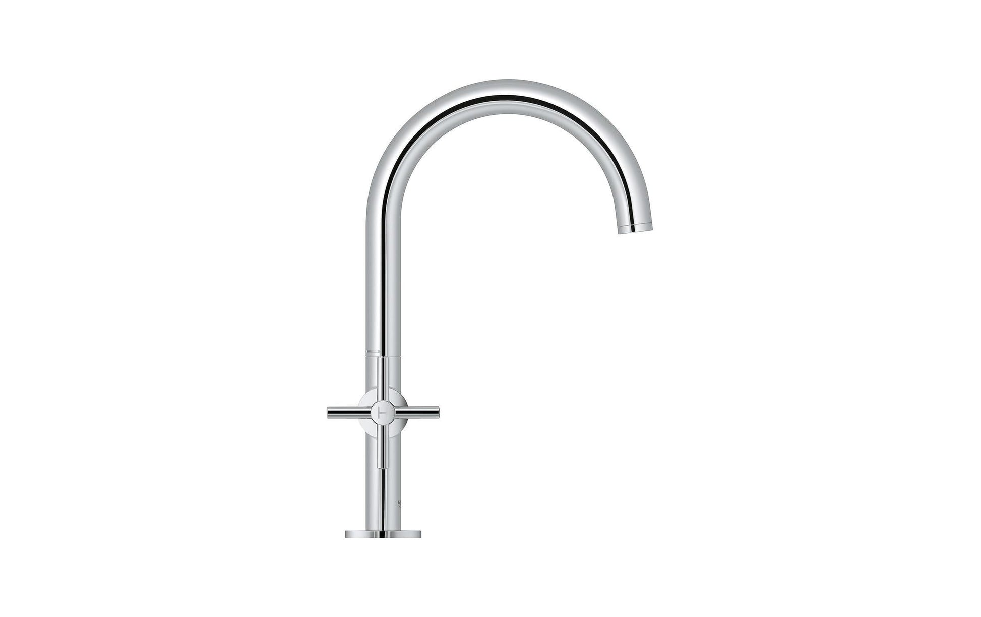 GROHE Badebatterie (Unterputz) Atrio – 18,7×12,1 cm, Messing, Zweigriffarmatur, Chrom