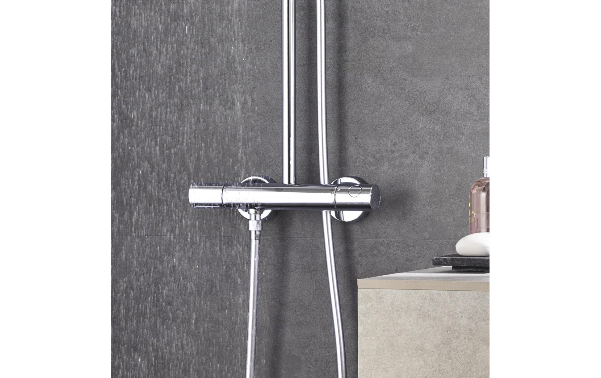 GROHE Euphoria Badebatterie (Unterputz) – 175 cm Schlauch, Messing, Chrom