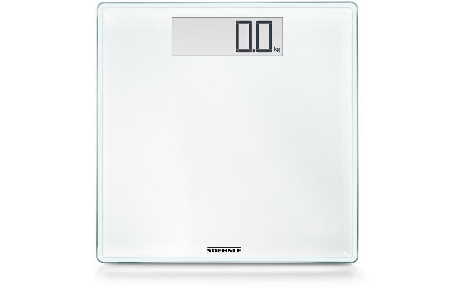 Soehnle Personenwaage Style Sense Comfort 100 – Tragkraft 180 kg, Teilung 100 g, Wiegefläche 34,5 × 35 cm