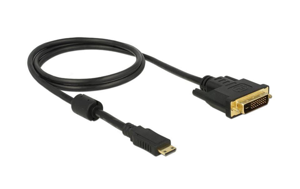 DeLOCK Mini-HDMI auf DVI-D Kabel HDMI 1.3 1080p 60 Hz – 1 m